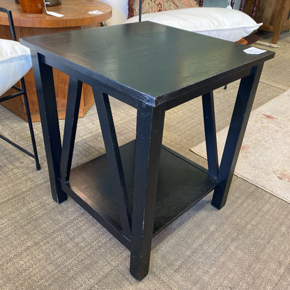 Black Angled Support Side Table C SIDE TABLES