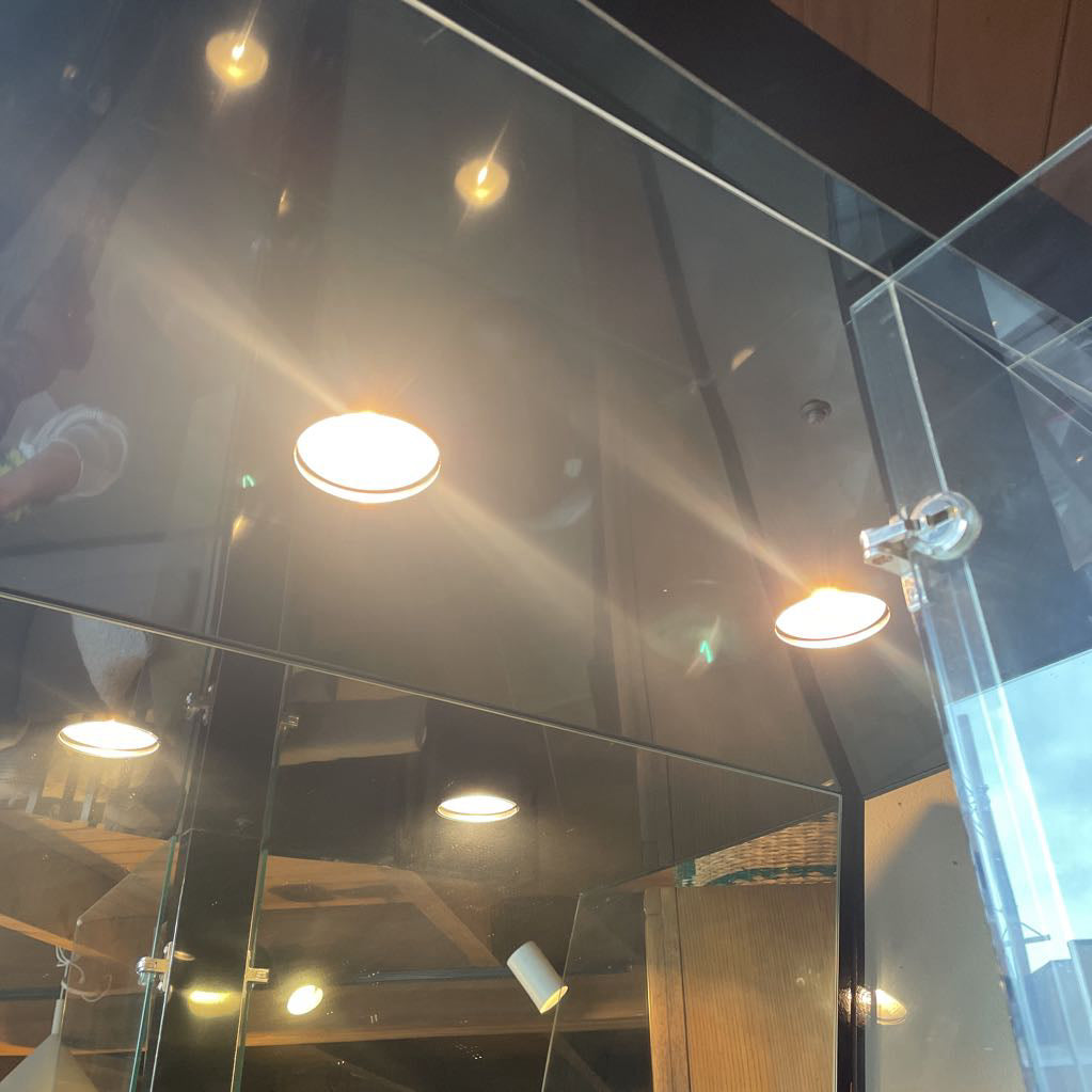 Flaired Glass Curio Cabinet C CABINETS