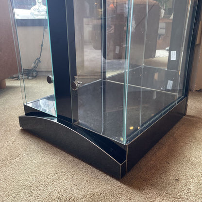 Flaired Glass Curio Cabinet C CABINETS