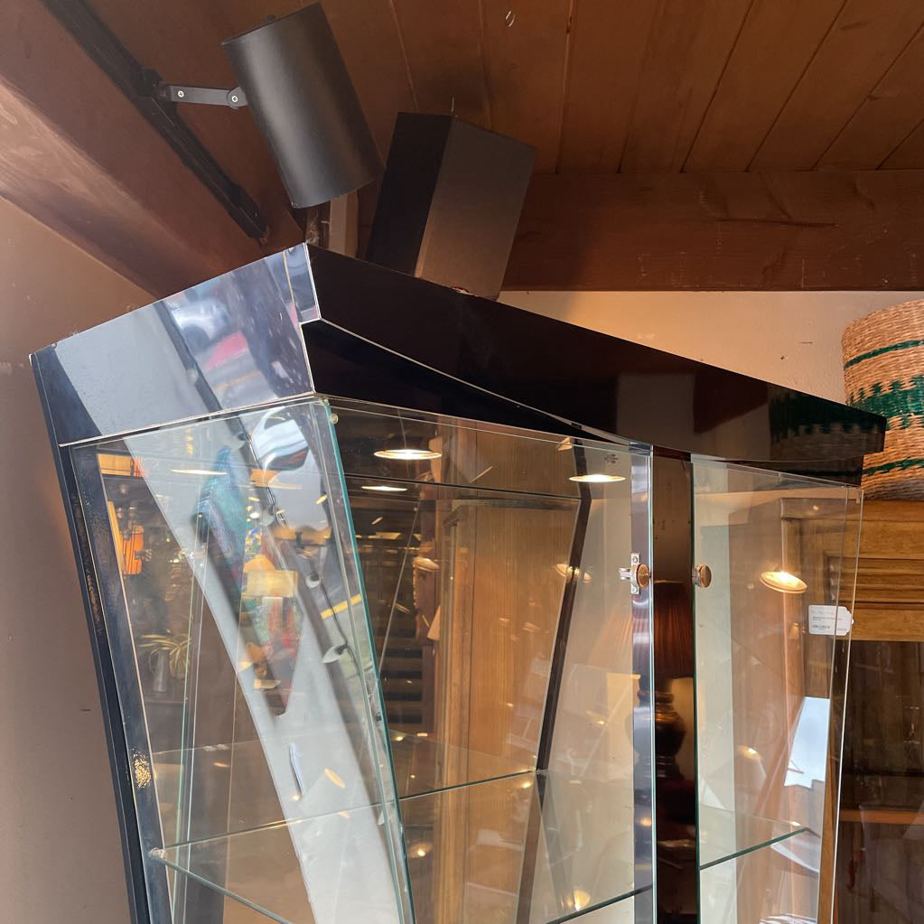 Flaired Glass Curio Cabinet C CABINETS