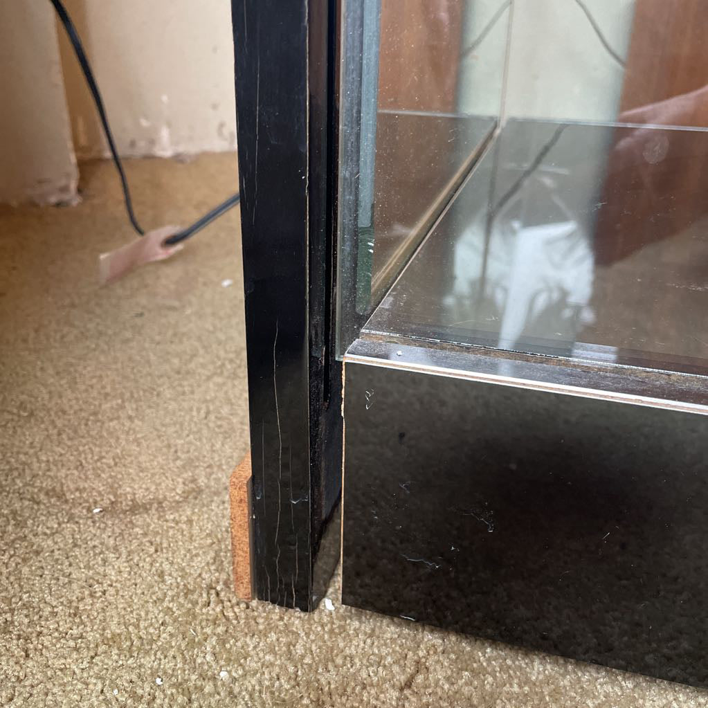 Flaired Glass Curio Cabinet C CABINETS
