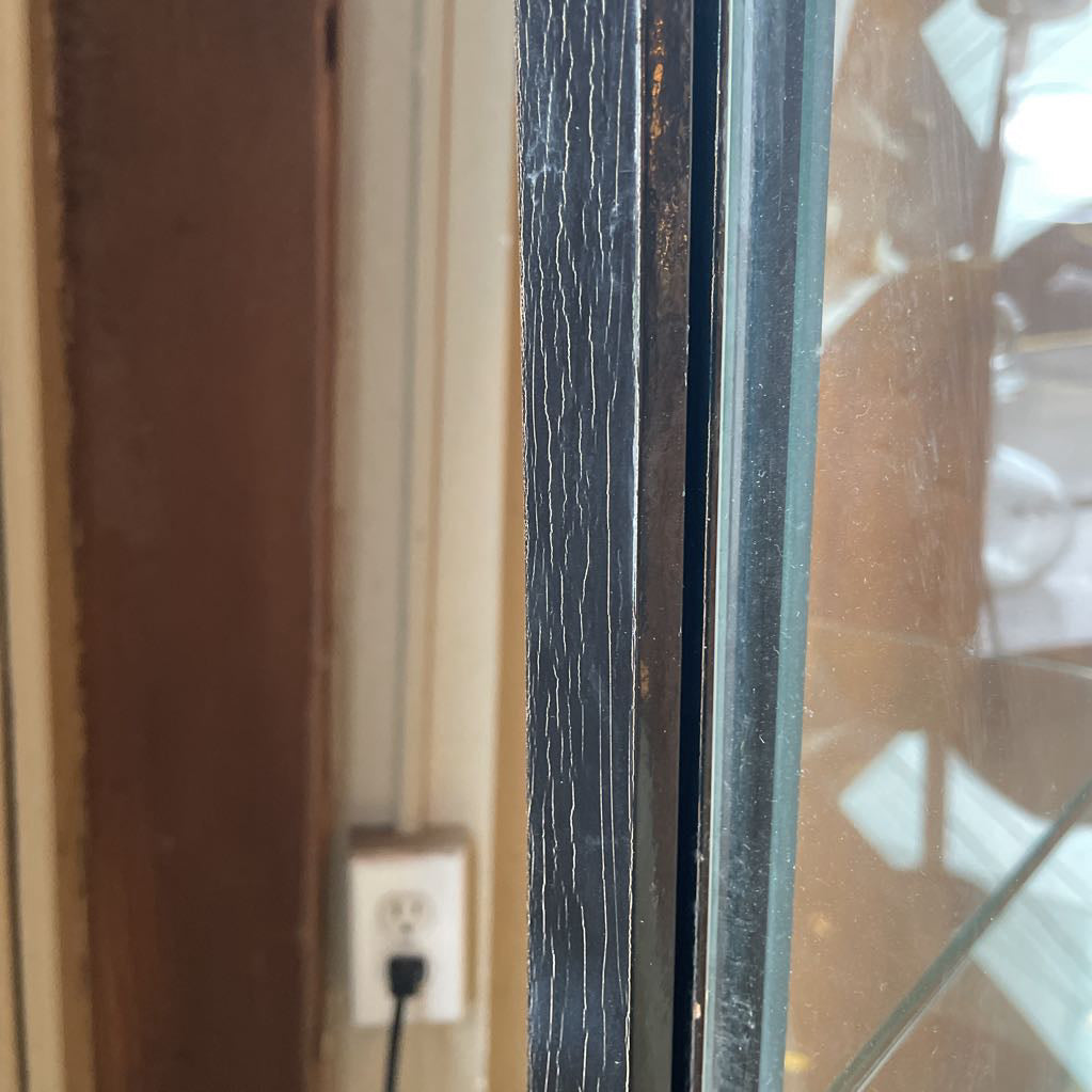 Flaired Glass Curio Cabinet C CABINETS