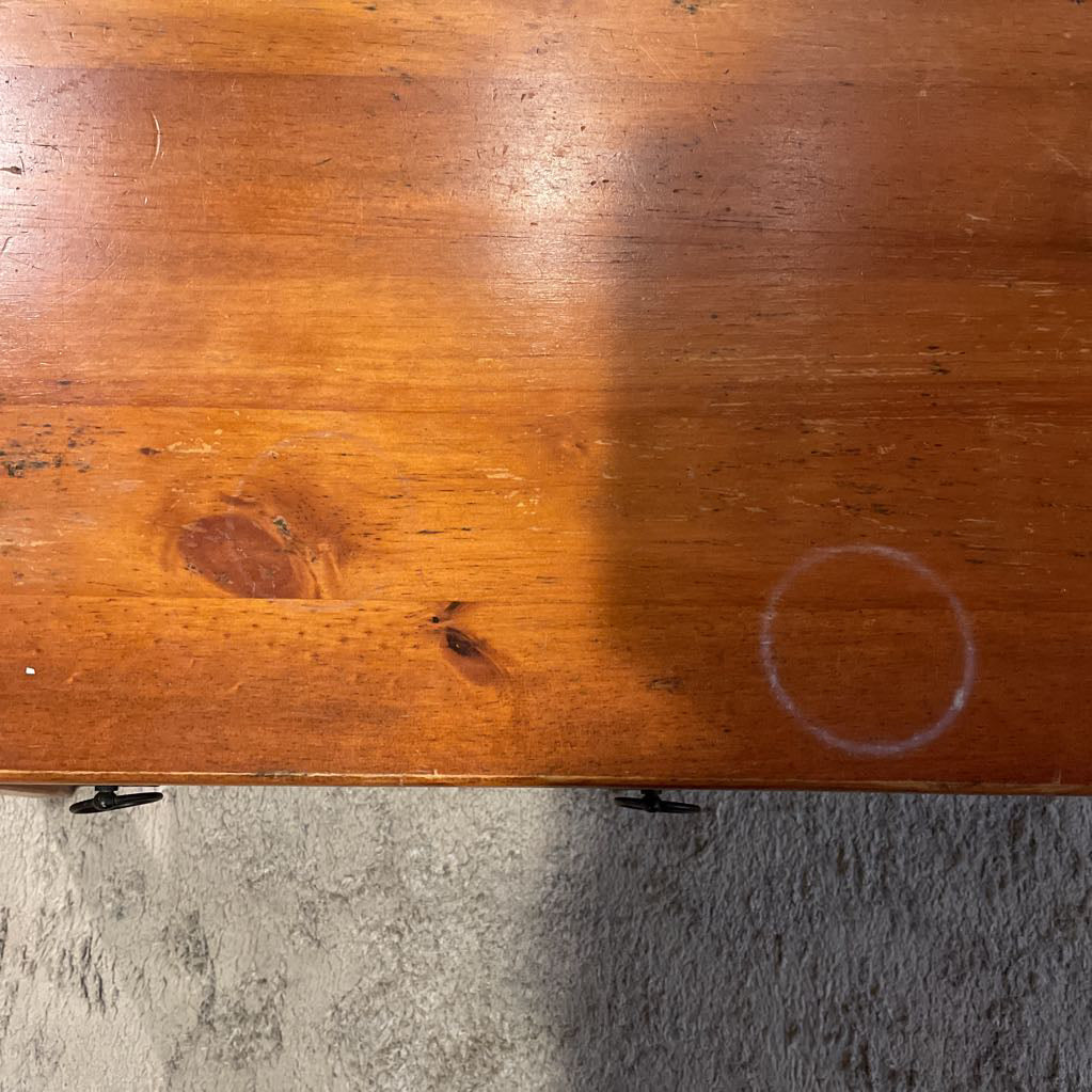 4 Drawer with Pull Rings Wooden Coffee Table C COFFEE TABLES