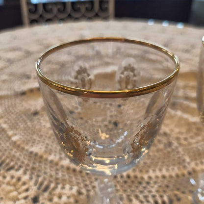 Tiffin Glass Gold Wine Glasses (Set of 2) SMALLS