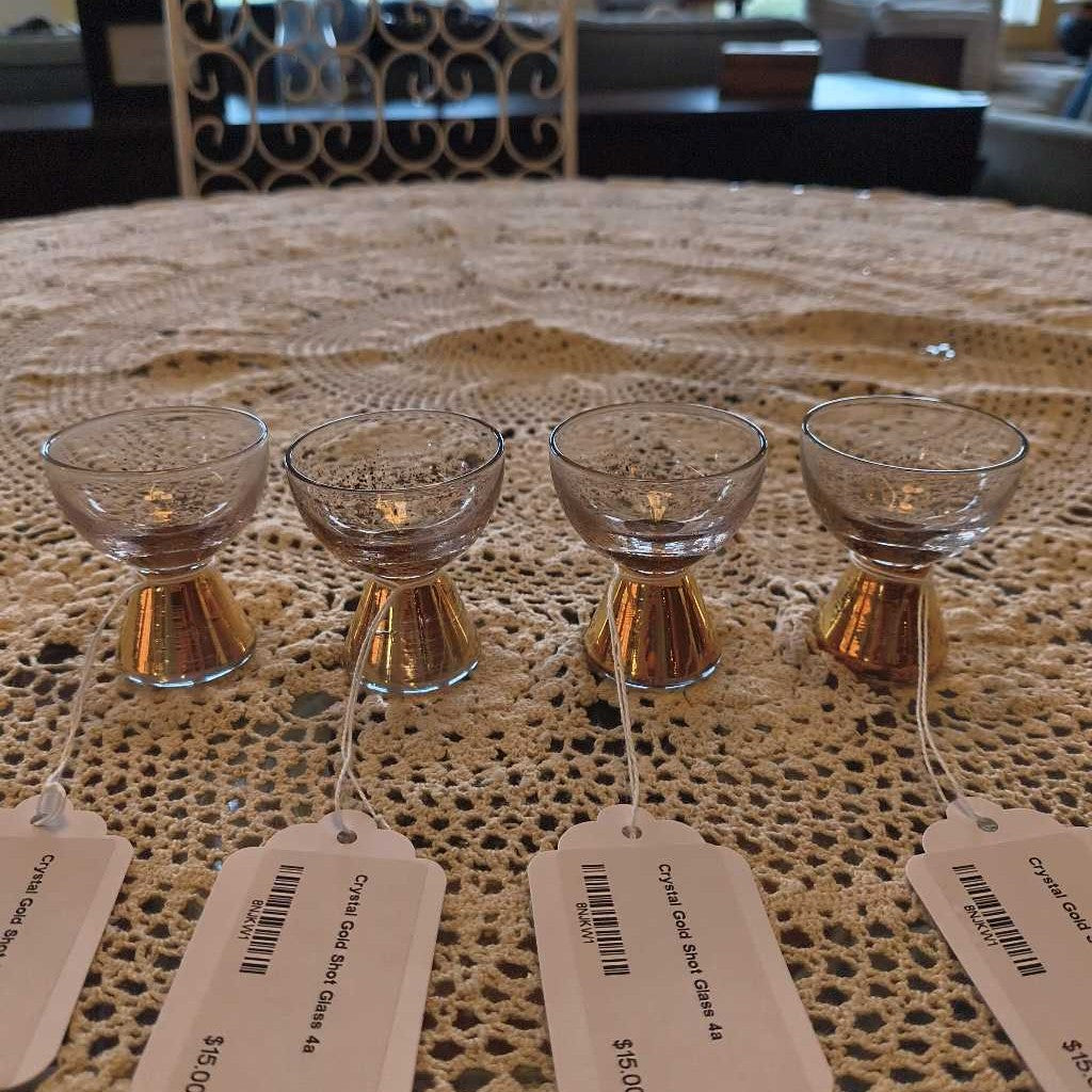 Crystal Gold Shot Glass SMALLS
