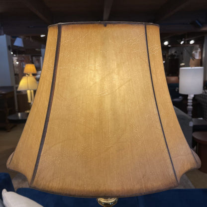 Twisted Stem Brass Table Lamp