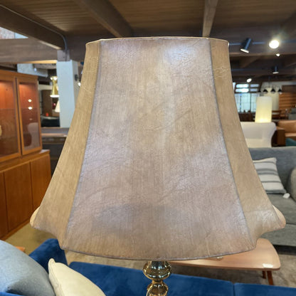 Twisted Stem Brass Table Lamp