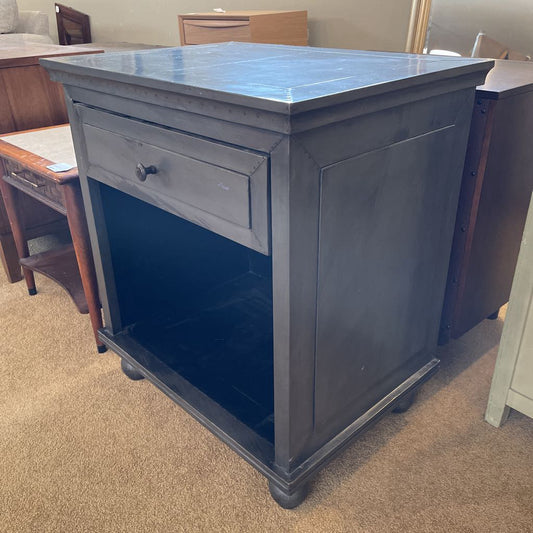 RH Metal Finish 1 Drawer Nightstand