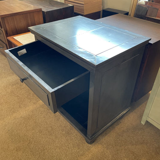 RH Metal Finish 1 Drawer Nightstand