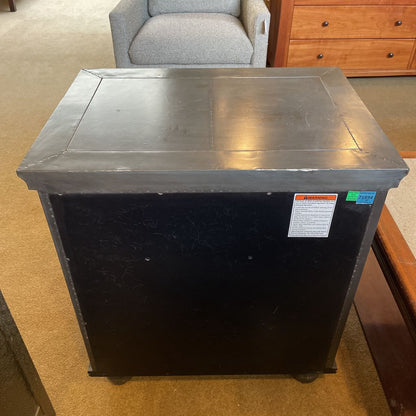 RH Metal Finish 1 Drawer Nightstand