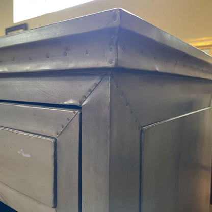 RH Metal Finish 1 Drawer Nightstand