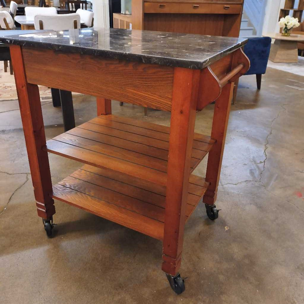 Stone Top Bar Cart UNCATEGORIZED