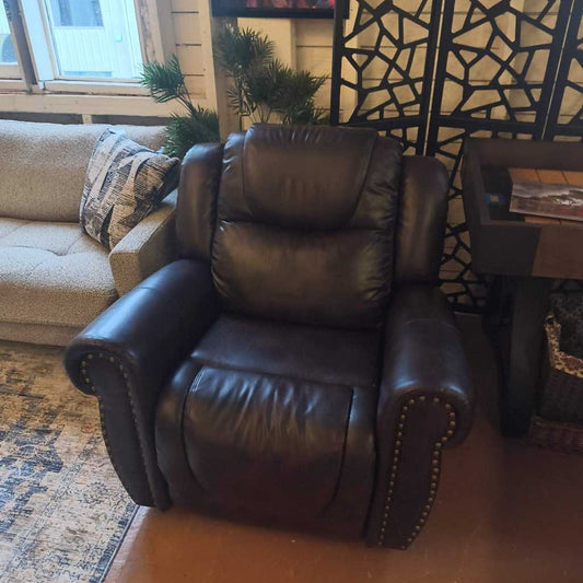 Brown Leather Recliner Chair U ACCENT CHAIRS