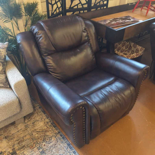 Brown Leather Recliner Chair U ACCENT CHAIRS