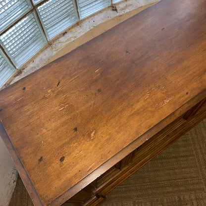 Vintage Burl Single Door Cabinet (AS IS) C CABINETS