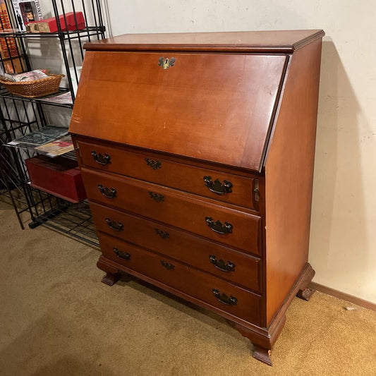 4 Drawer Traditional Secretary Desk