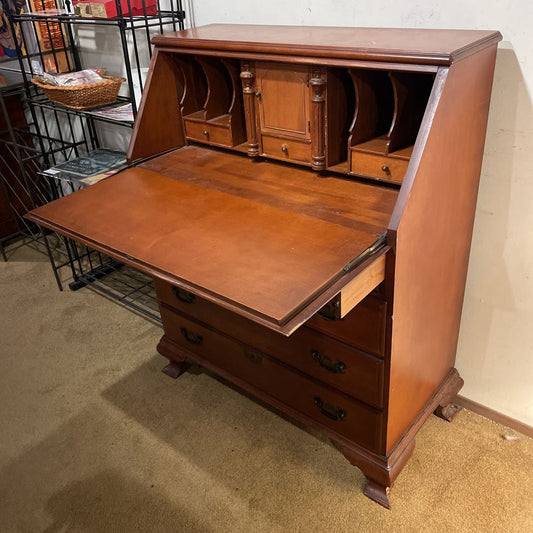 4 Drawer Traditional Secretary Desk