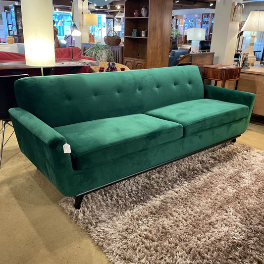 Emerald Green Velvet Dream Sleeper Sofa