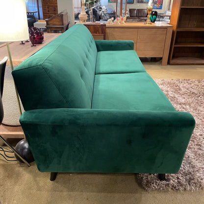 Emerald Green Velvet Dream Sleeper Sofa