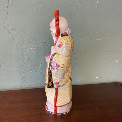 Chinese God of Longevity Porcelain Figurine UNIQUE FINDS