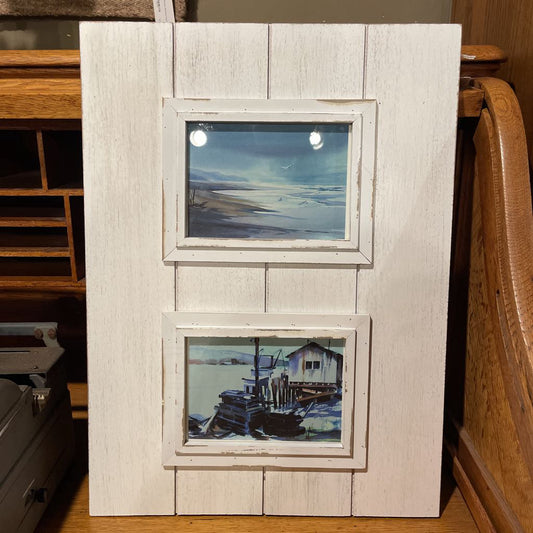White Board with Two Seaside Art Vignetts--Long Beach, Wa Artist ART