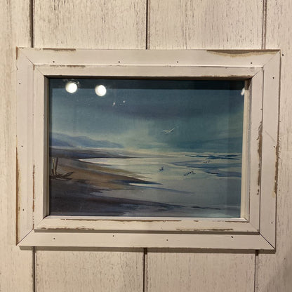 White Board with Two Seaside Art Vignetts--Long Beach, Wa Artist