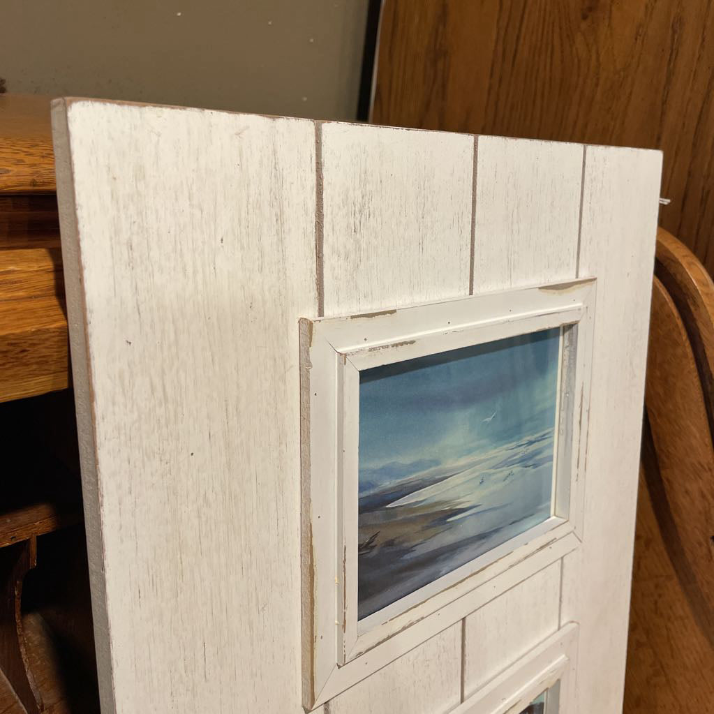 White Board with Two Seaside Art Vignetts--Long Beach, Wa Artist