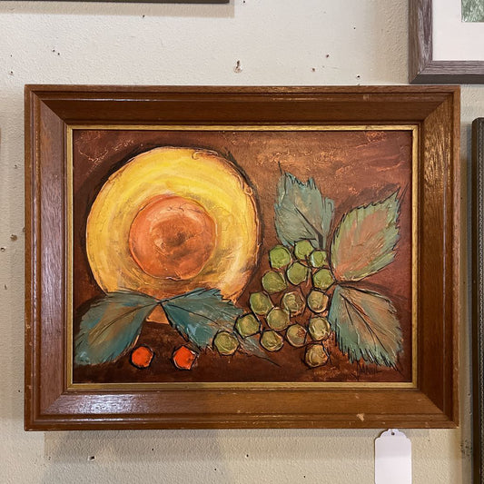 MC Fruit and Leaves Art in Wood Frame ART