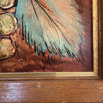 MC Fruit and Leaves Art in Wood Frame