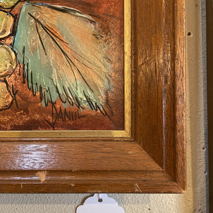 MC Fruit and Leaves Art in Wood Frame