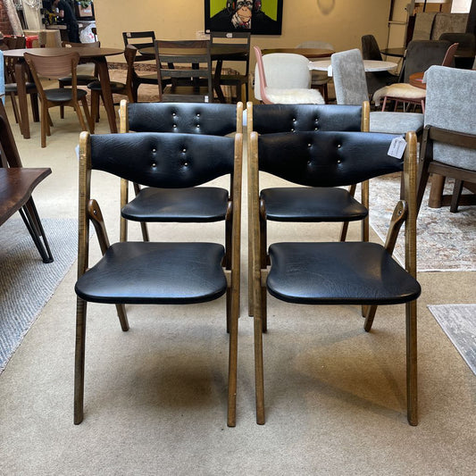 Coronet Wonderfold Mid Century Folding Chairs SET of 4