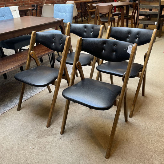 Coronet Wonderfold Mid Century Folding Chairs SET of 4