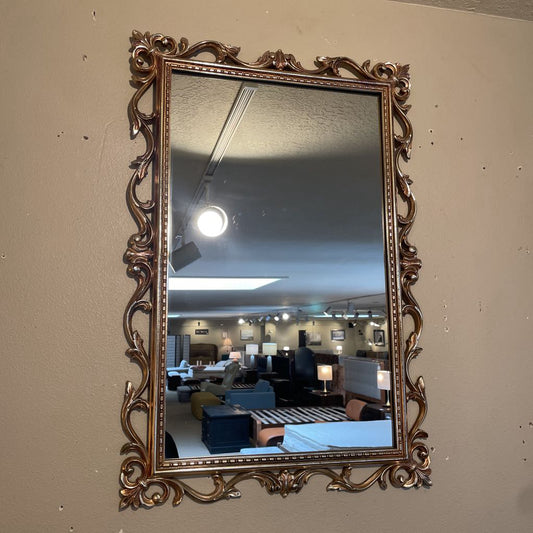 Rectangular Mirror with Fancy Neoclassical Frame