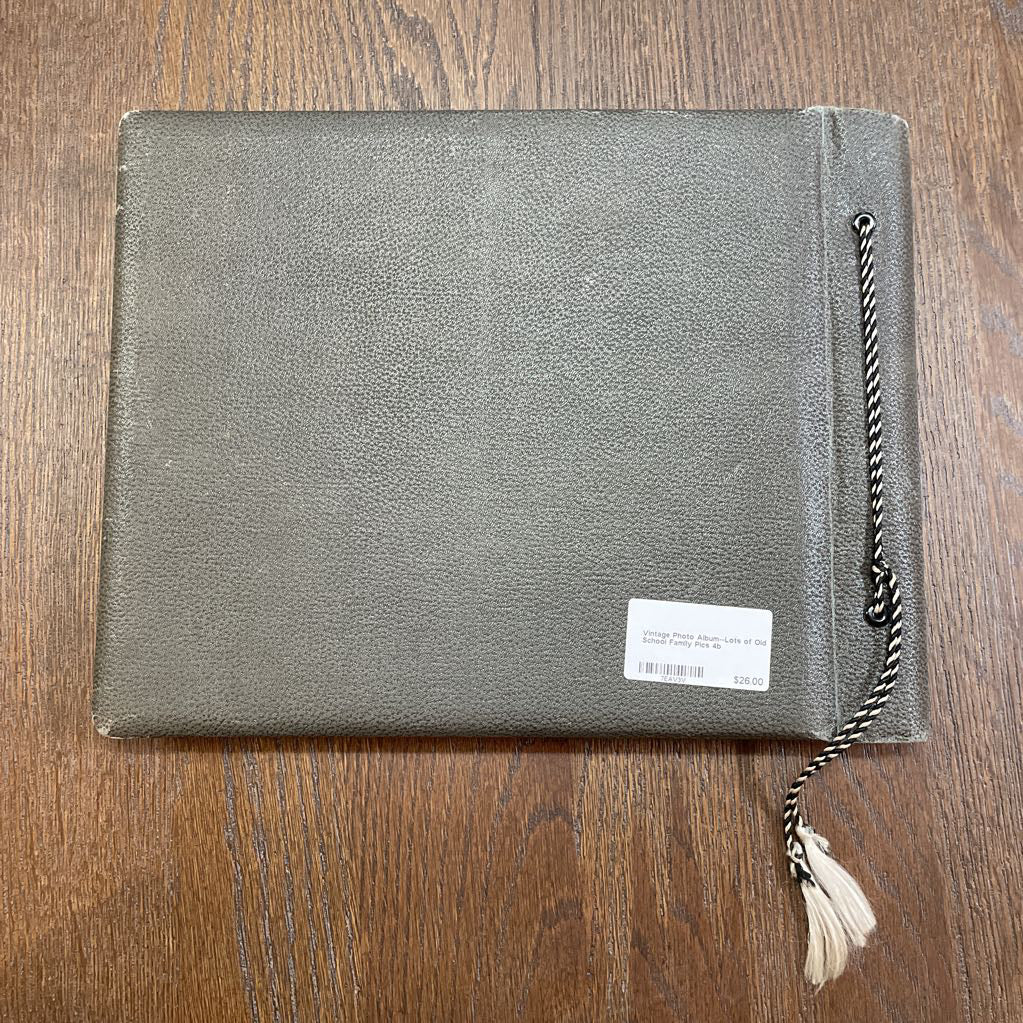 Vintage Photo Album--Lots of Old School Family Pics UNIQUE FINDS