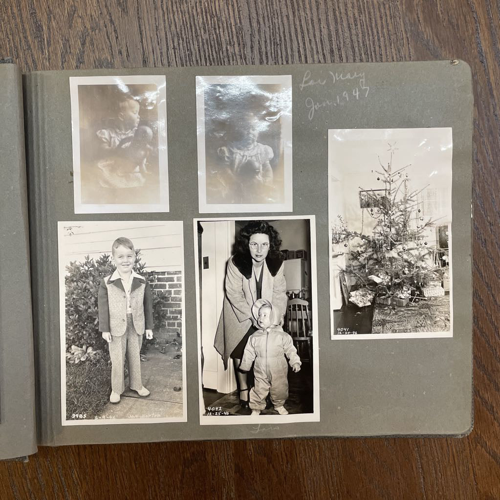 Vintage Photo Album--Lots of Old School Family Pics UNIQUE FINDS