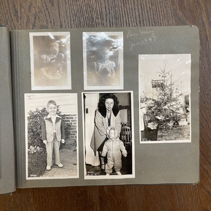 Vintage Photo Album--Lots of Old School Family Pics UNIQUE FINDS