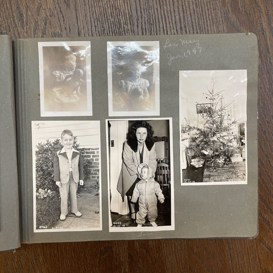 Vintage Photo Album--Lots of Old School Family Pics UNIQUE FINDS
