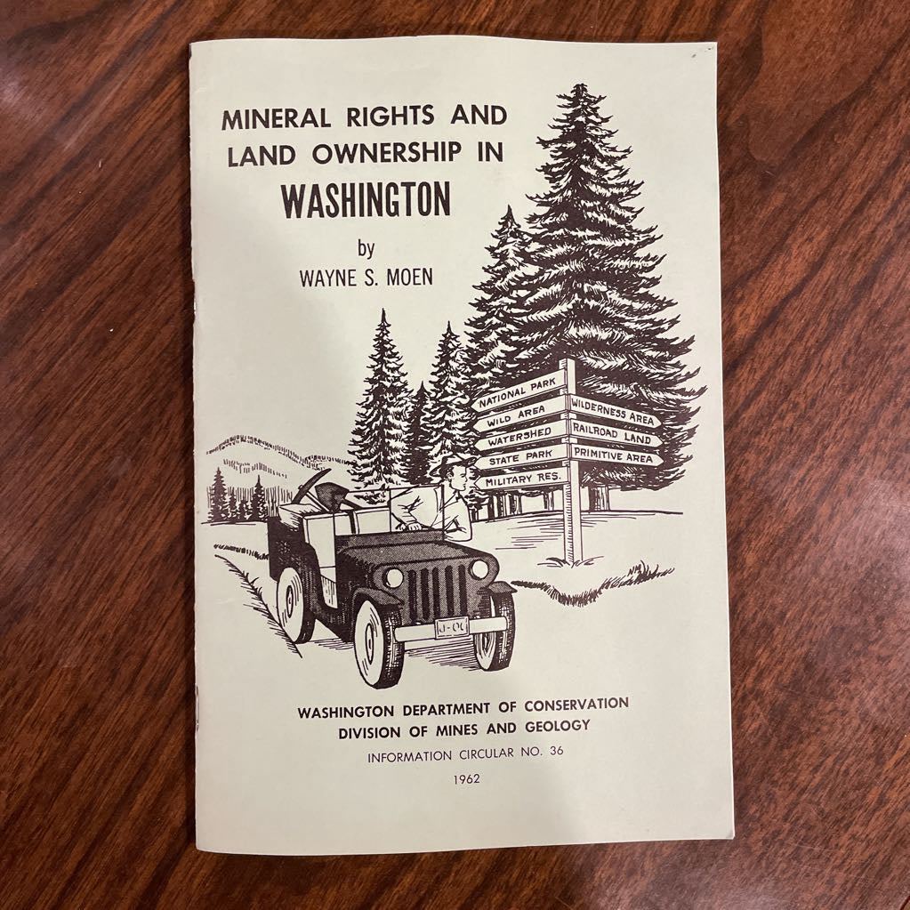 Land Ownership/Washington Vintage Handbook UNIQUE FINDS
