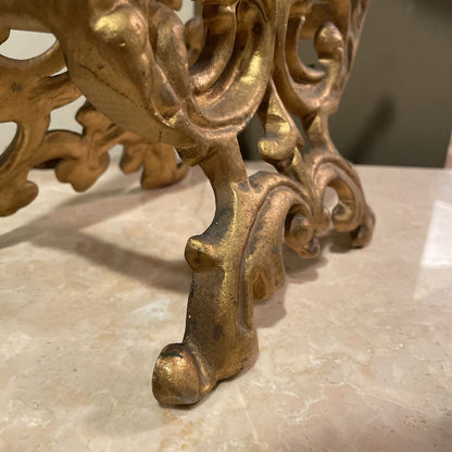 Gold Harp Metal Stand UNIQUE FINDS