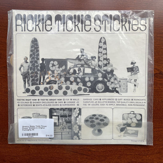 Groovy Rickie Tickie Flower Power Stickies in Original Packaging