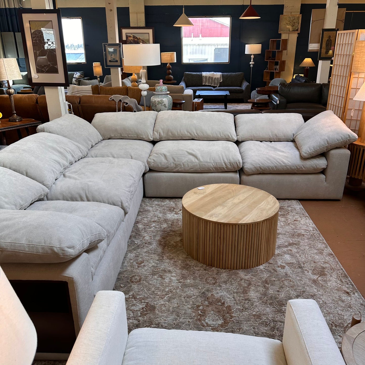 Bruges Sandstone Corner Sectional U SECTIONALS CORNER