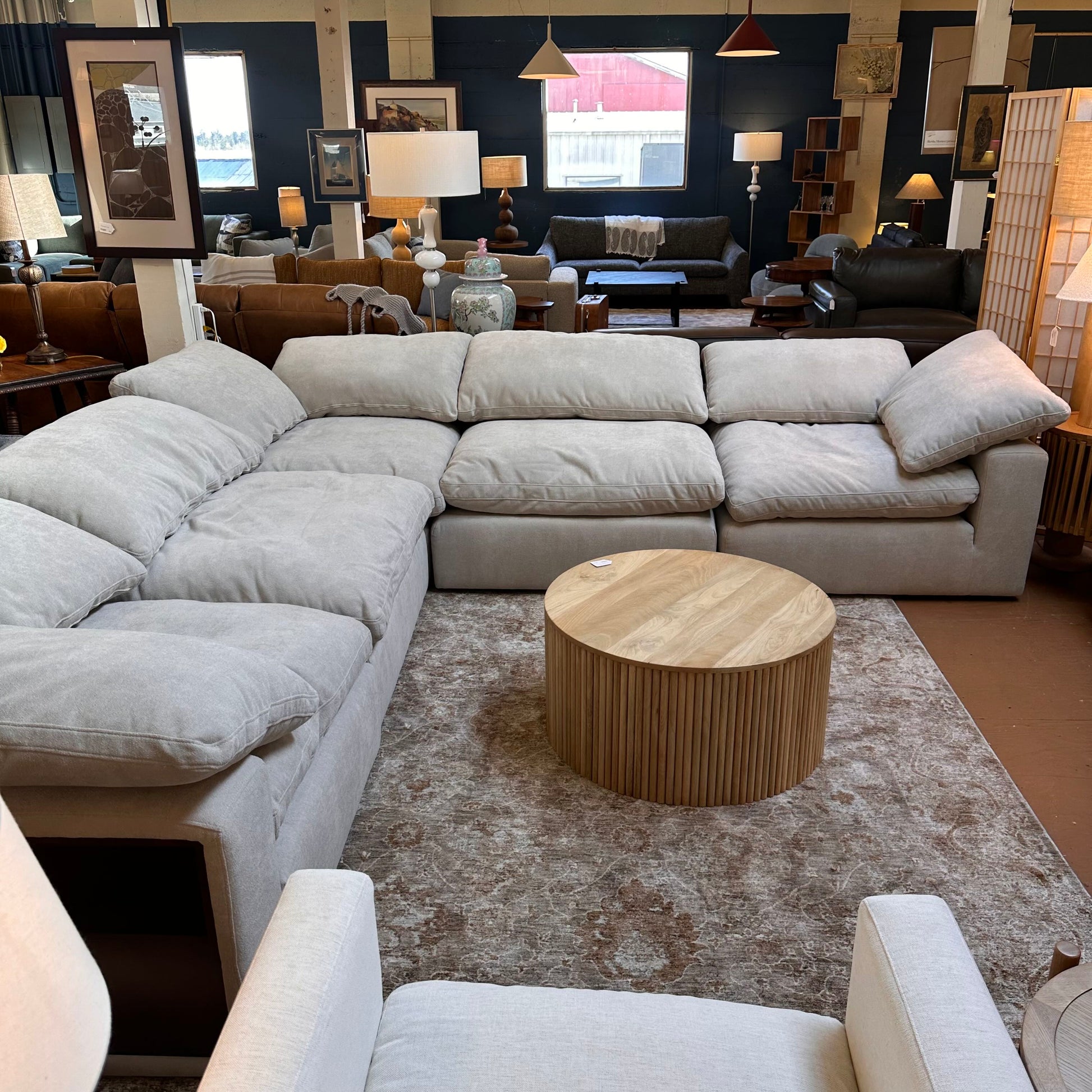 Bruges Sandstone Corner Sectional U SECTIONALS CORNER