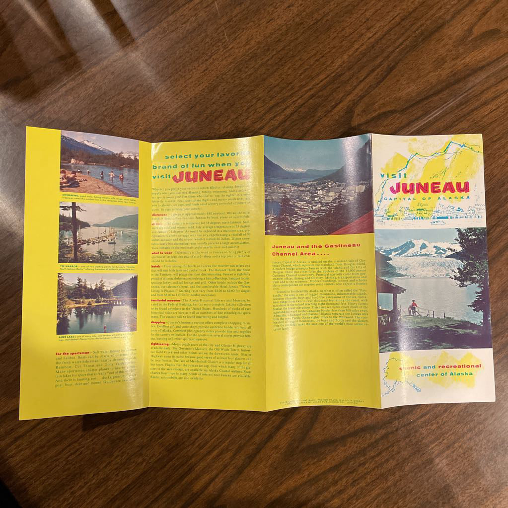 Vintage Alaska Brochures/Map Lot UNIQUE FINDS