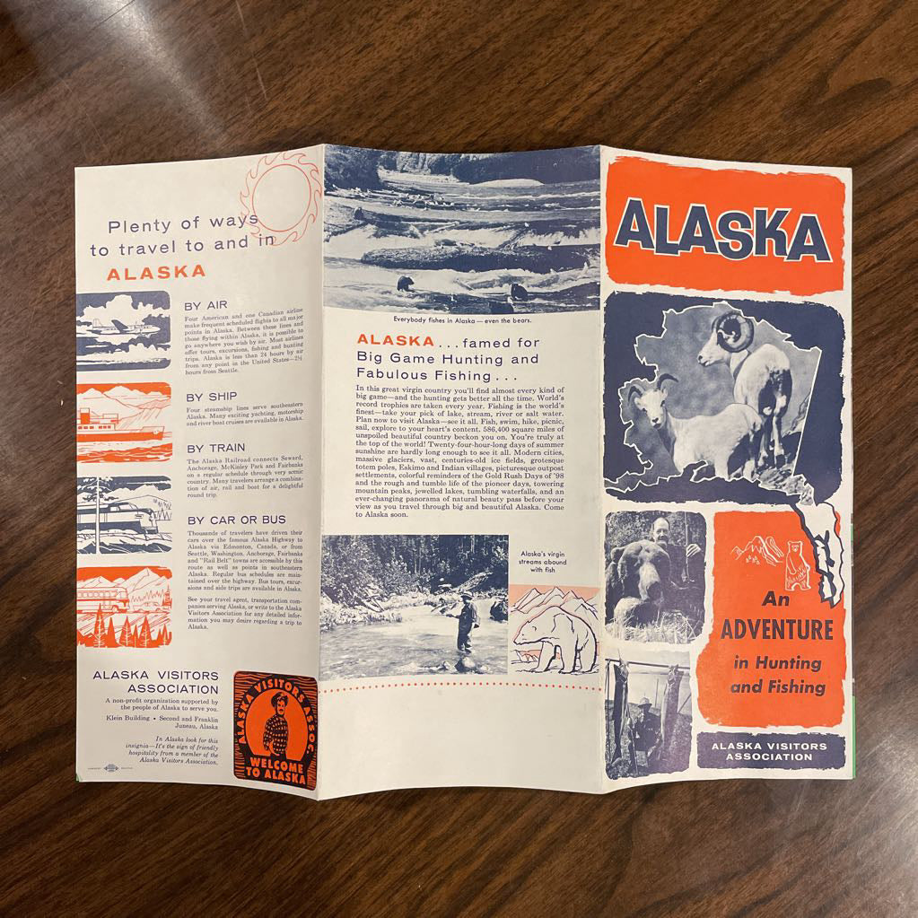 Vintage Alaska Brochures/Map Lot UNIQUE FINDS