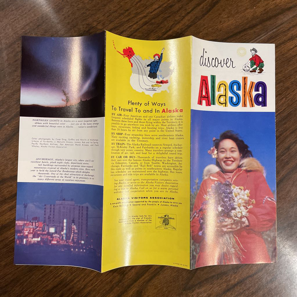 Vintage Alaska Brochures/Map Lot UNIQUE FINDS