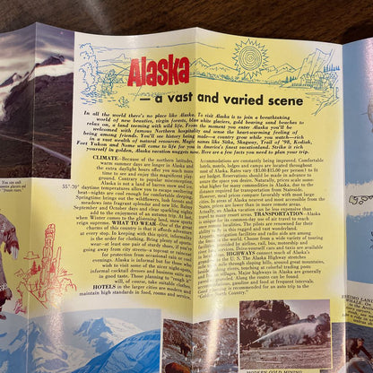 Vintage Alaska Brochures/Map Lot UNIQUE FINDS