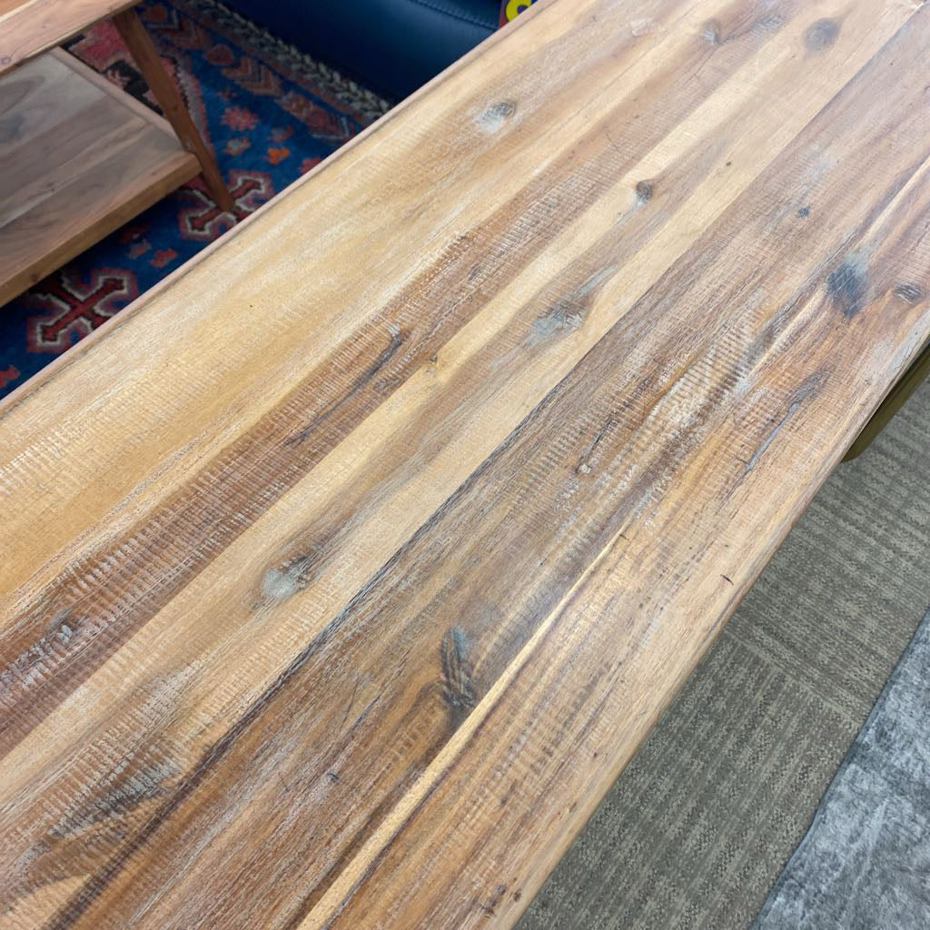 Close-up of a wooden surface with a textured pattern