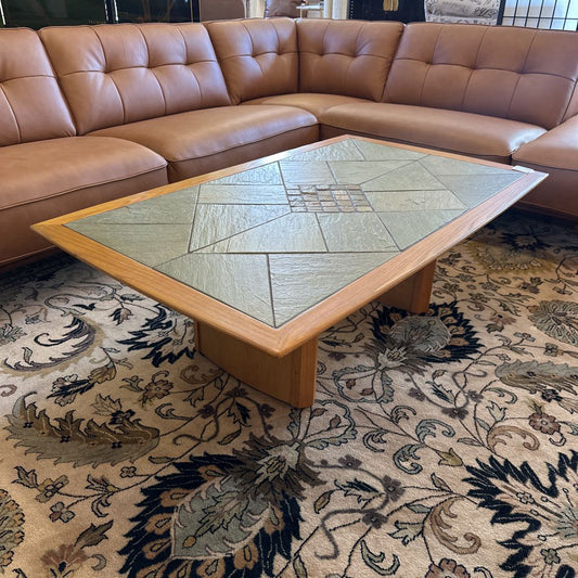MC Oak Coffee Table w/ Tile Inlay