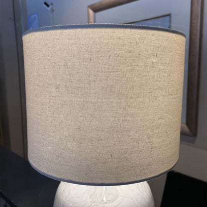 Small Pottery Barn Lamp with Swirly Striations Lamp