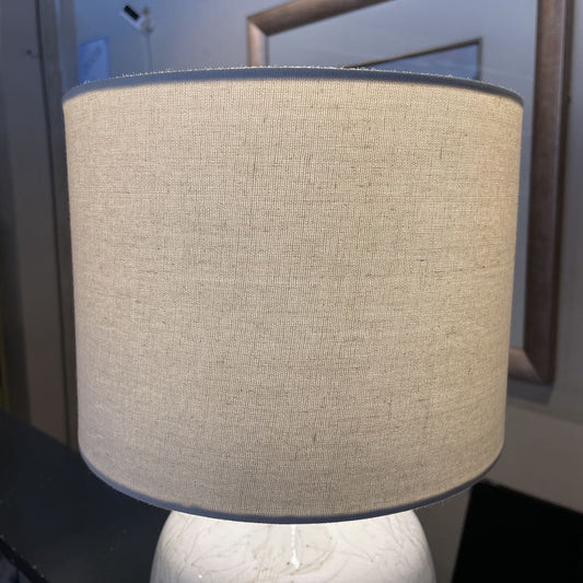 Small Pottery Barn Lamp with Swirly Striations Lamp